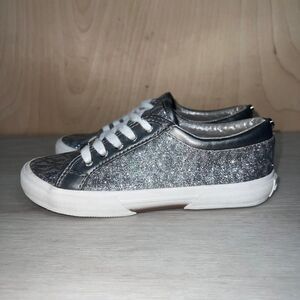Michael Kors Silver Glitter Casual Sneakers Toddler 13‎